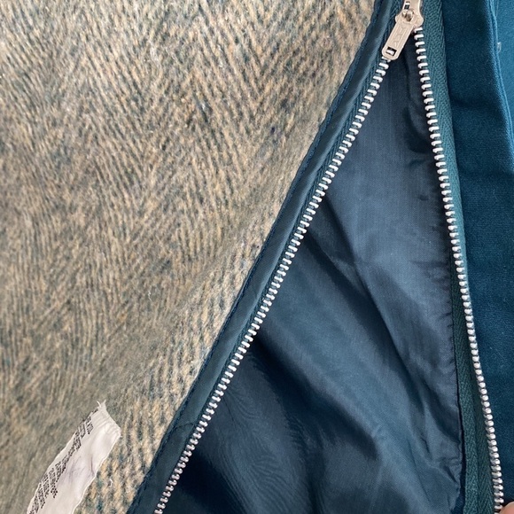 Vintage Belted Trench Coat Rain Shine Coat Wool Blend Liner Size 12 - Picture 8 of 13